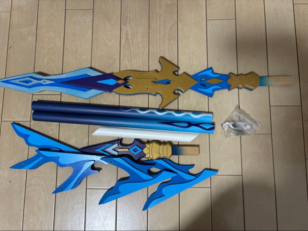 原神 申鶴 衣装 ウィッグ 靴 武器 セット