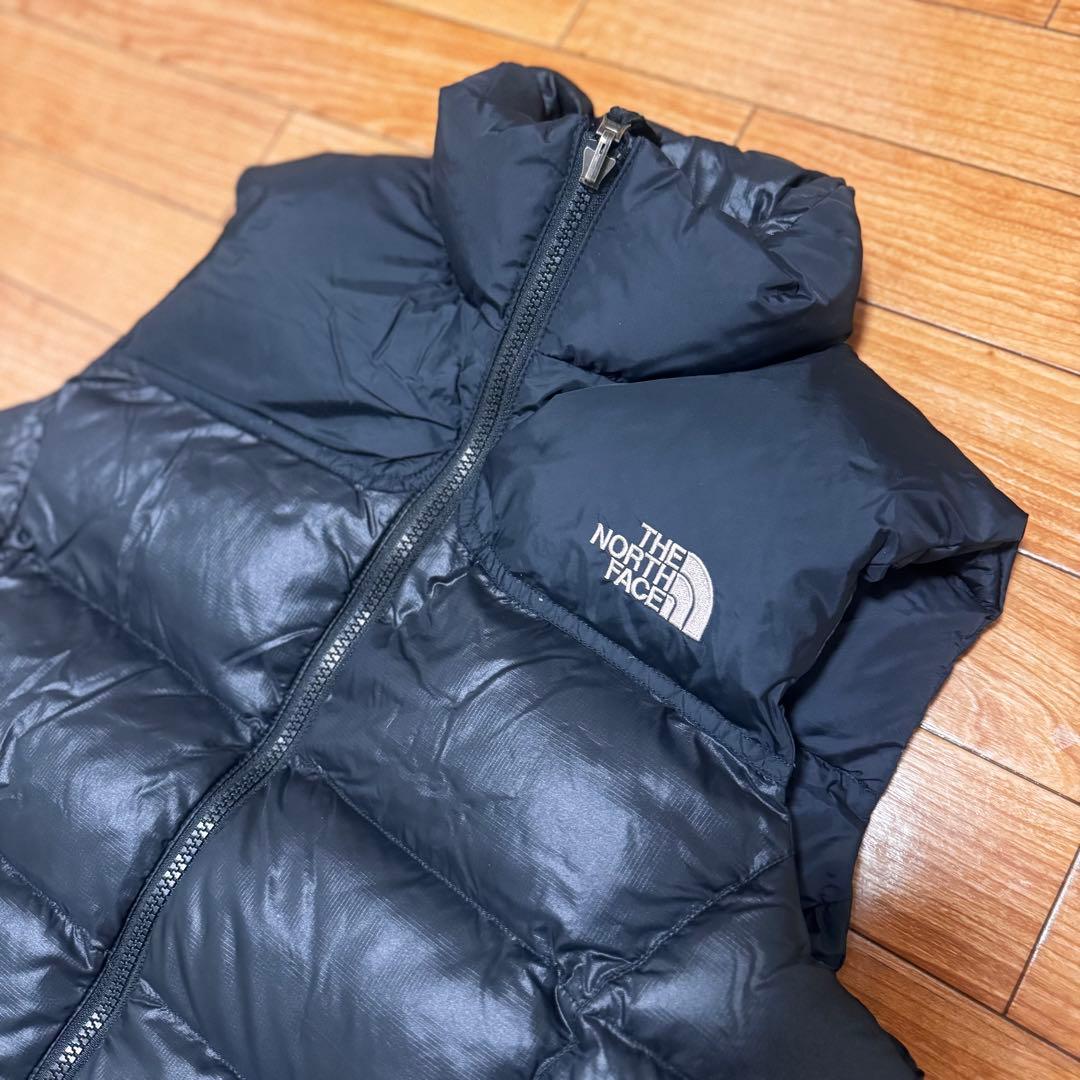 ノースフェイス　ブラック ベスト 700フィル　防寒　Mサイズ