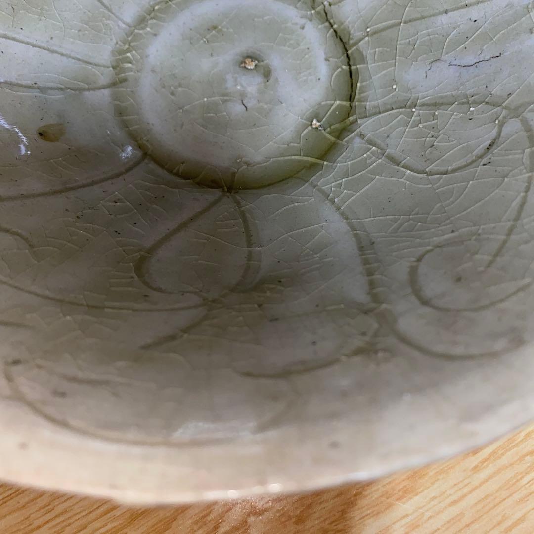 陰刻紋青磁茶碗　宋時代　耀州窯