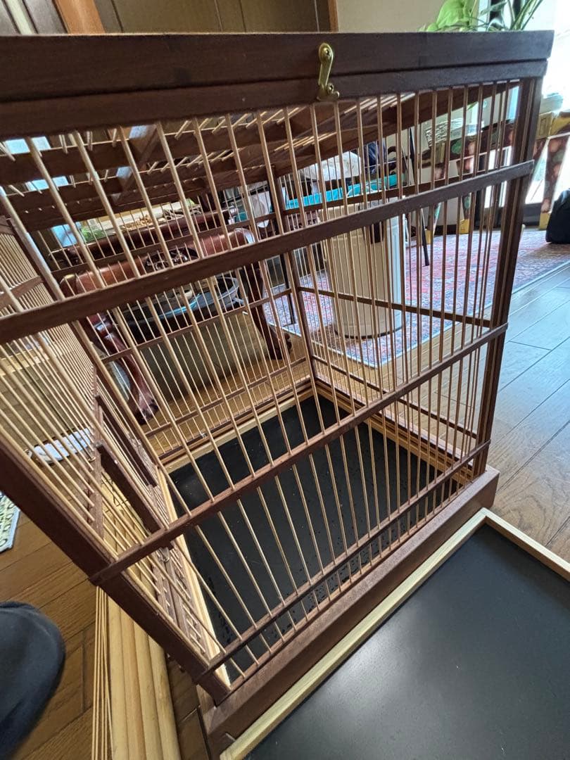 ハンドメイド　オーダー木製鳥かご 大型