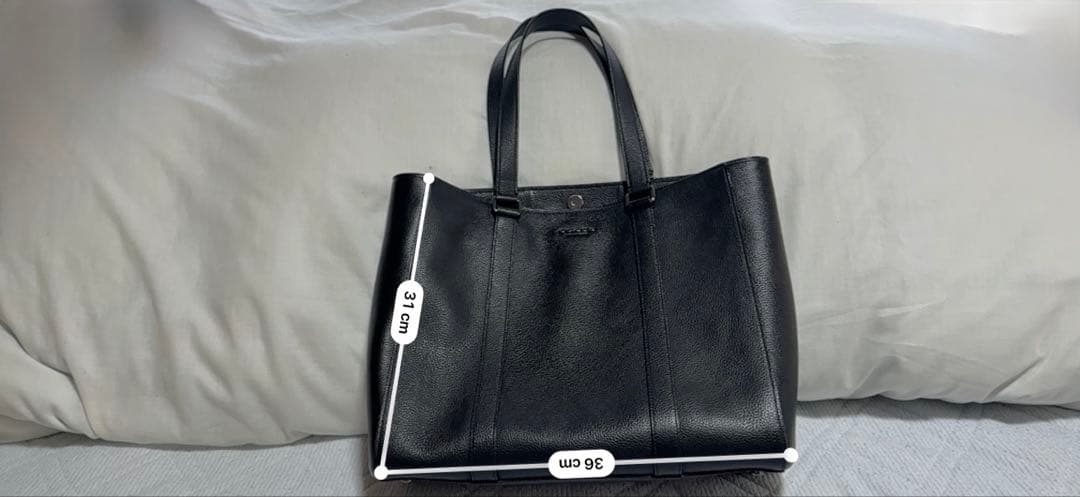 COACH 黒 レザー トートバッグ