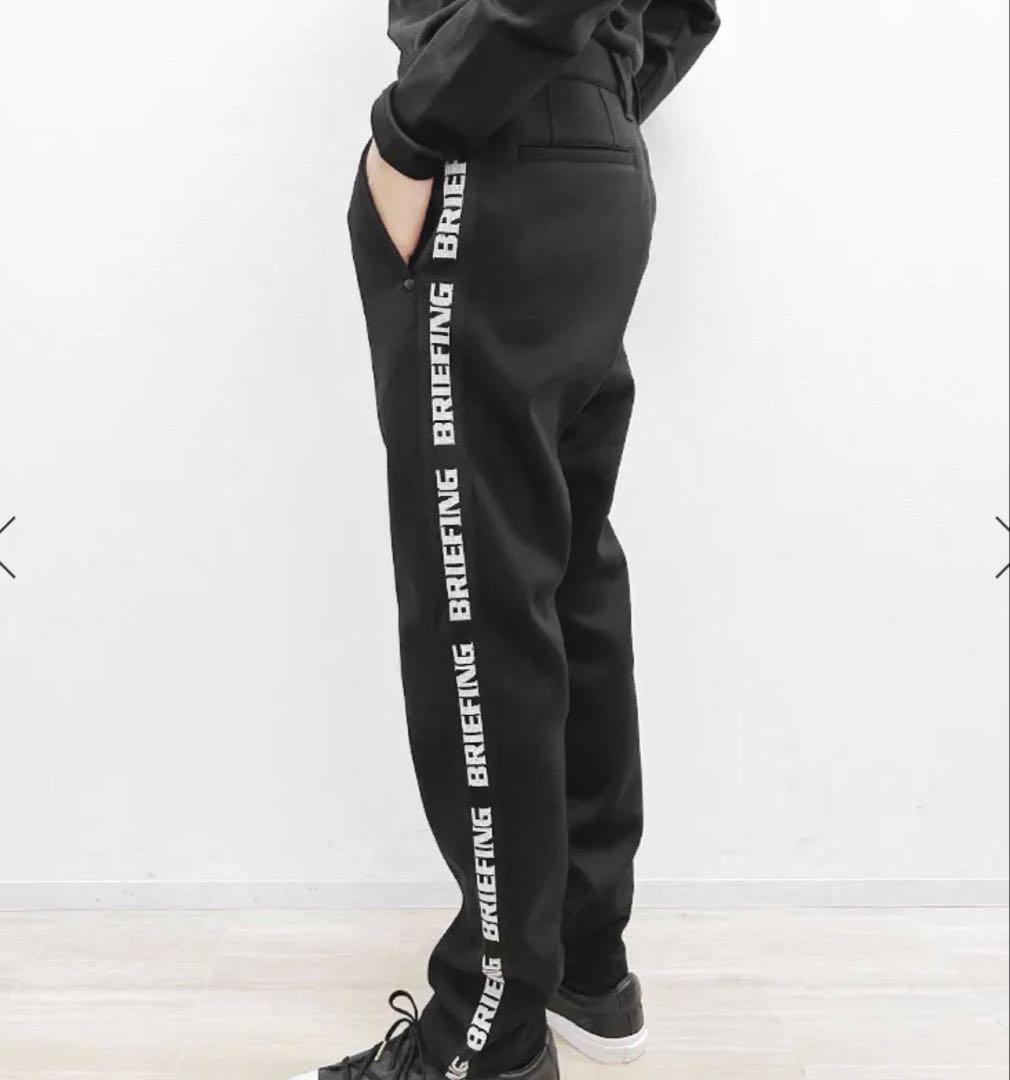 極美品 BRIEFIMG ブリーフィングサイドロゴ パンツ GOLF ゴルフ 黒
