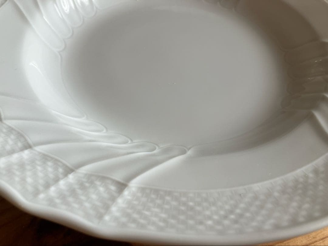 ジノリ　ベッキオホワイト　23.5スーププレート×2