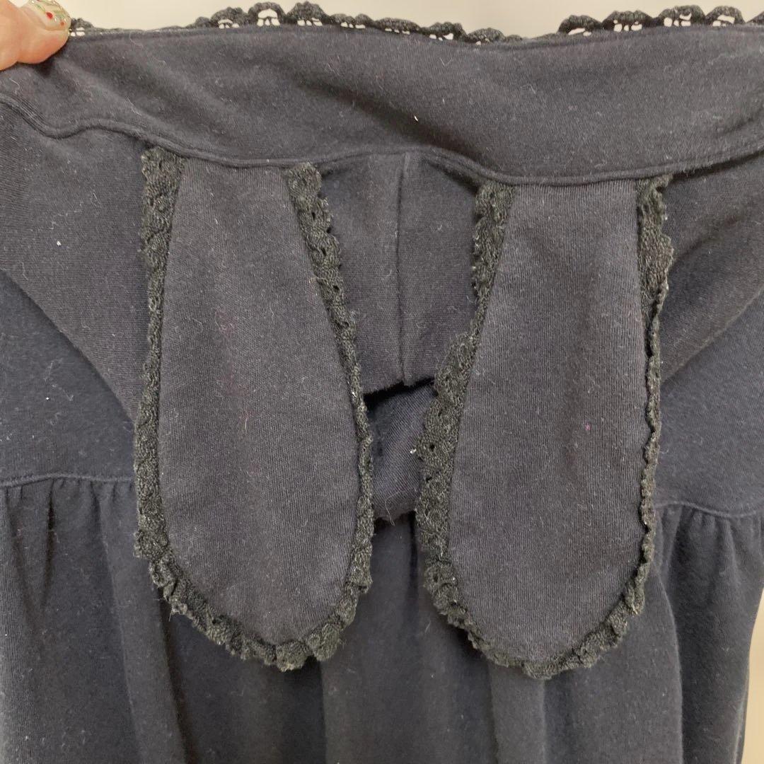 BABY THE STARS SHINE BRIGHTうさ耳 黒 長袖カットソー