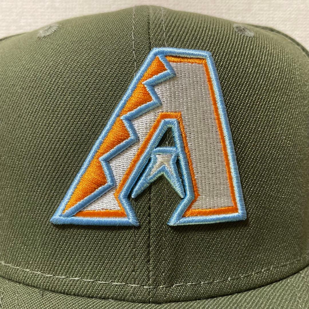 【海外限定】ニューエラ アリゾナダイアモンドバックス 59FIFTY オリーブ