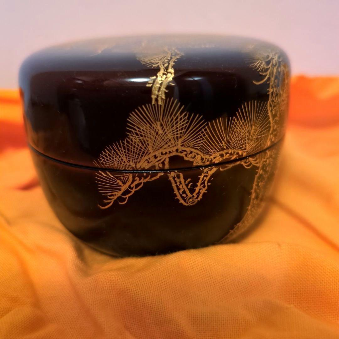 【特価！】【茶道具】平棗　秋田　川連漆器　藤原清助（静雨）作