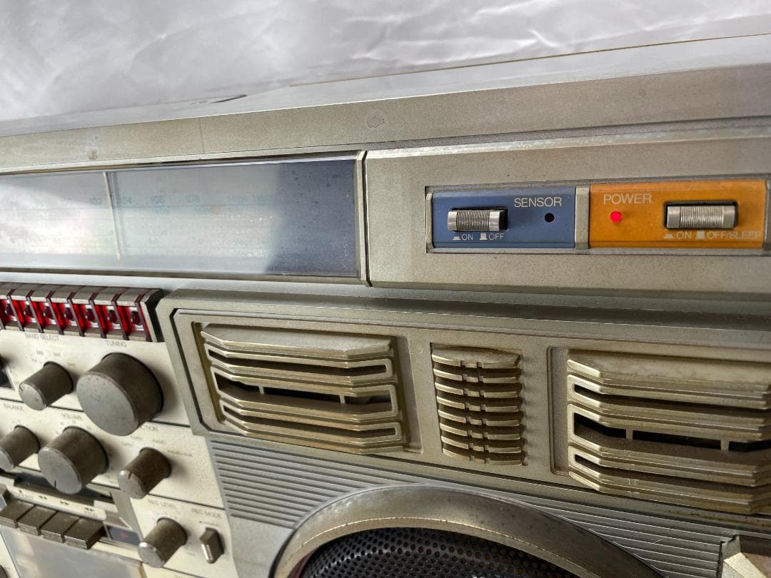 80年代 CONION C-100F レトロラジカセ シルバー