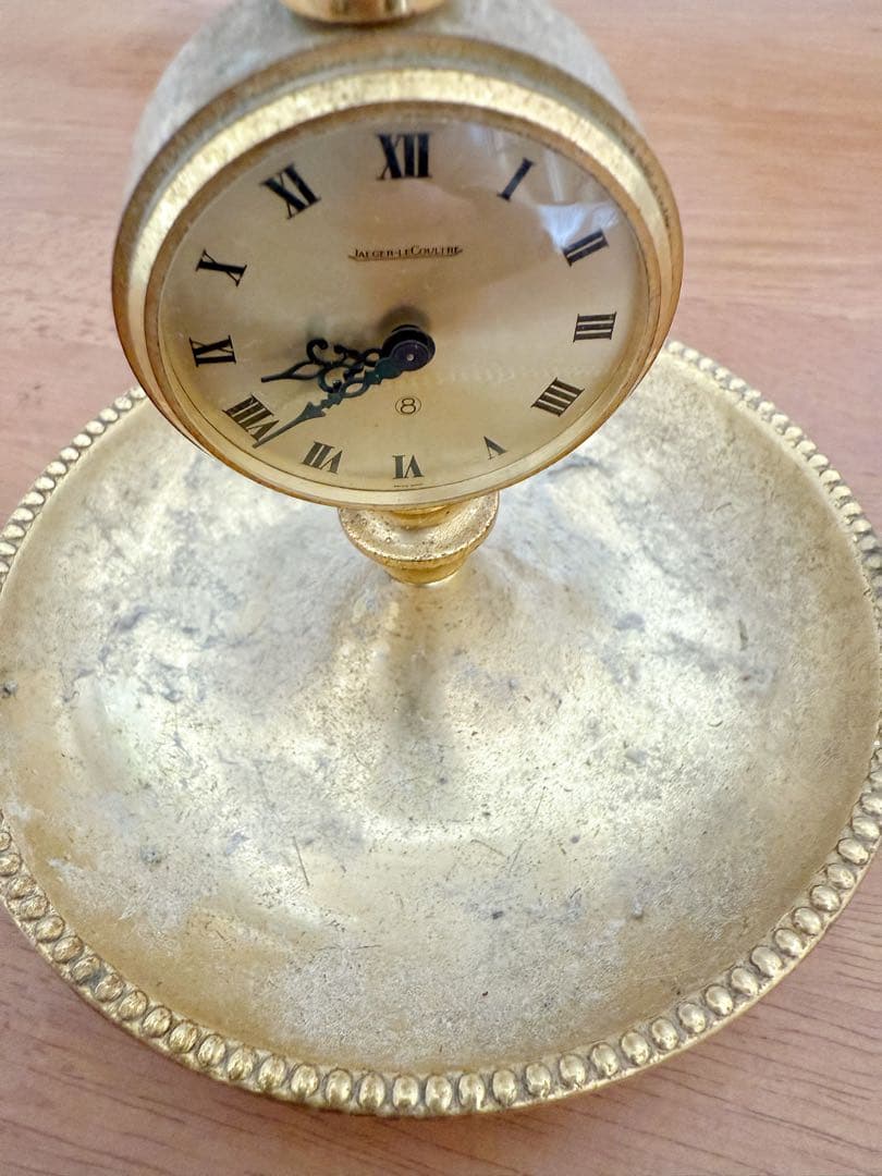 Jaeger-LeCoultre キャンドルホルダー付き置時計 不動品