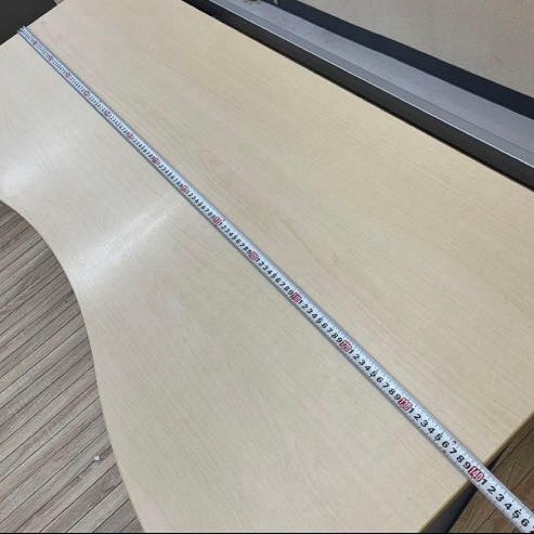 出品2/10まで★オカムラ 両ラウンド メインデスク ★3段サイドデスクは別出品