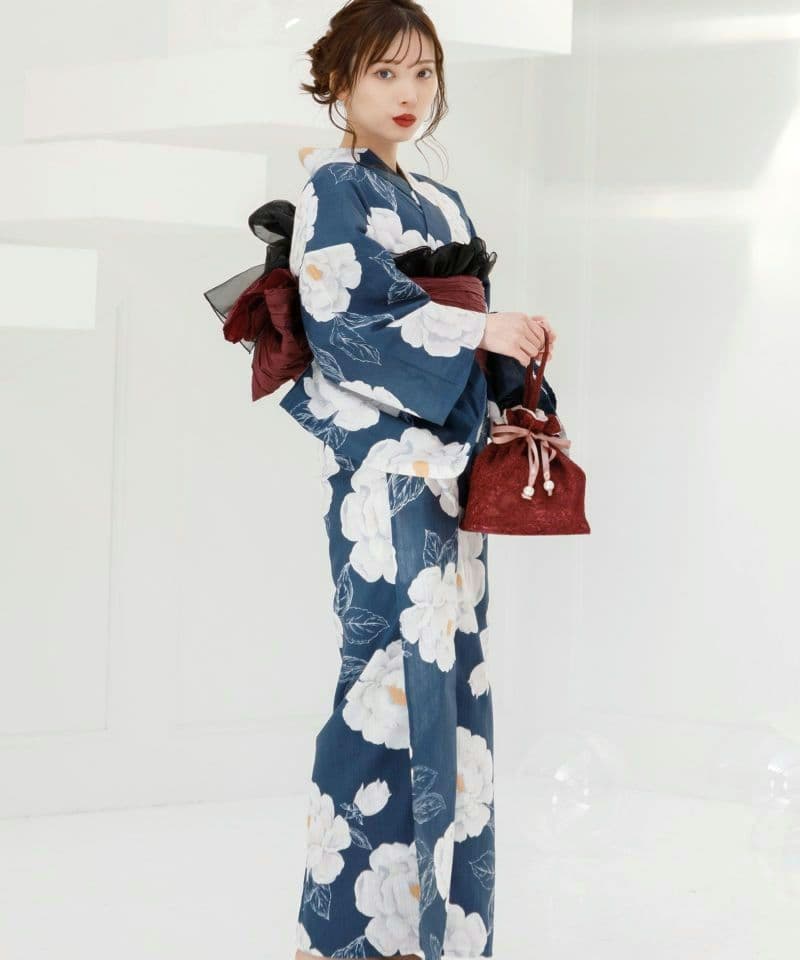 ♡Dita♡ 2025浴衣5点セット【涼風の藍紺牡丹】新品未使用