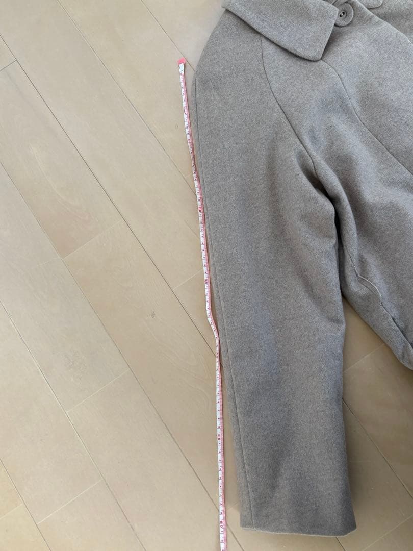 【新品未使用品】カシミヤ100% ベルト付ロングコート　ベージュ