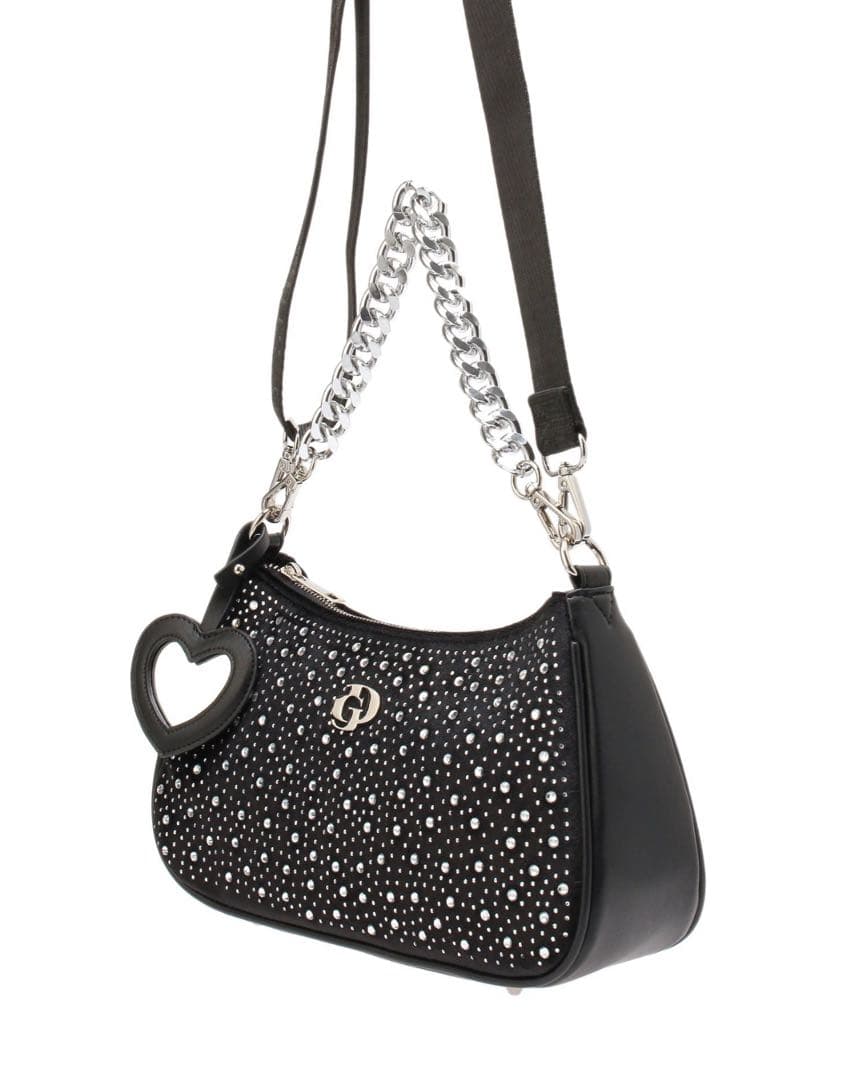 GYDA GD ラインストーン BAG 黒 ブラック キラキラ