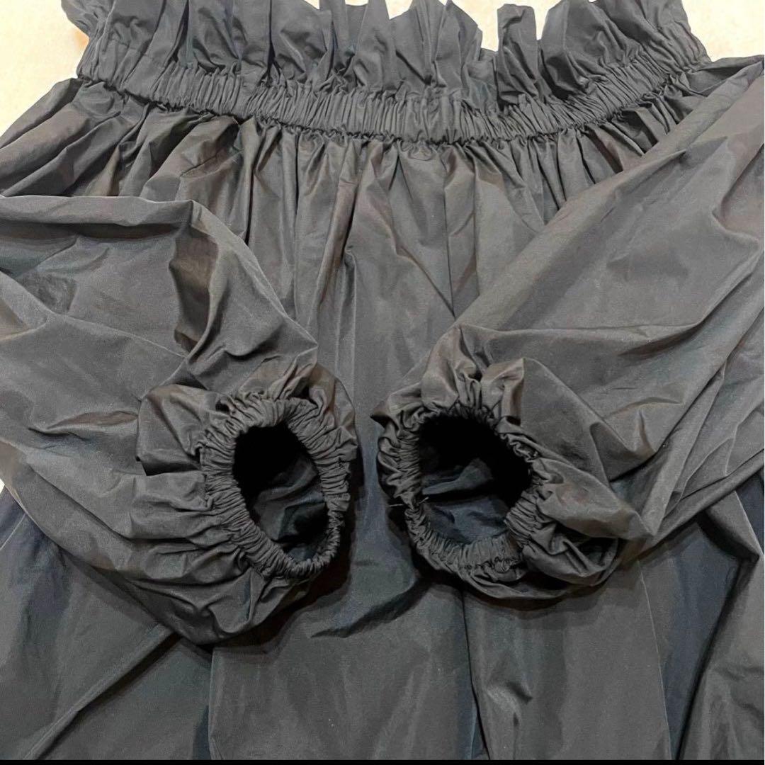 Cygneフリルギャザーオフショルダーブラウス！人気のブラックです！シーニュ