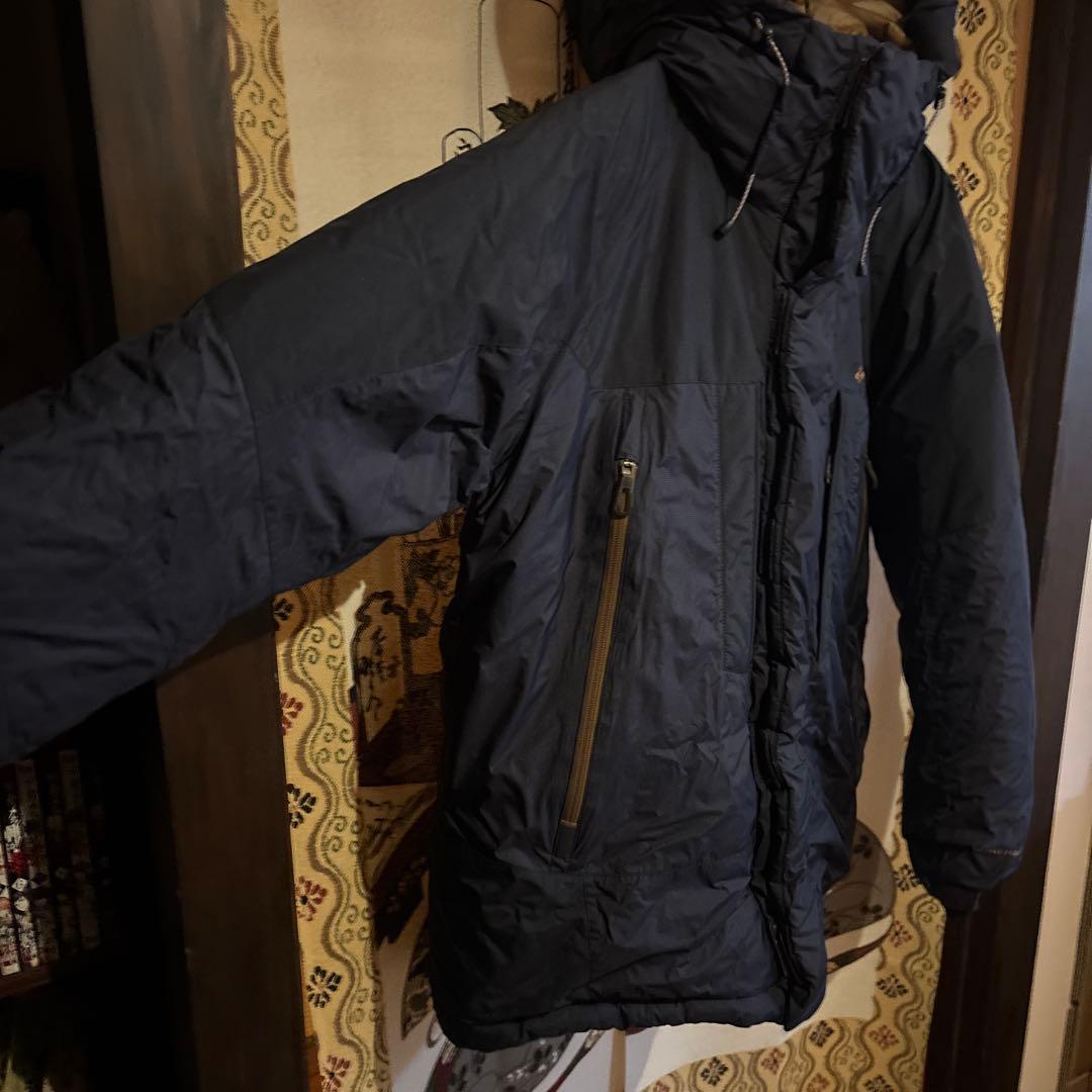 【美品】 Columbia コロンビア フードダウン メンズL ネイビー