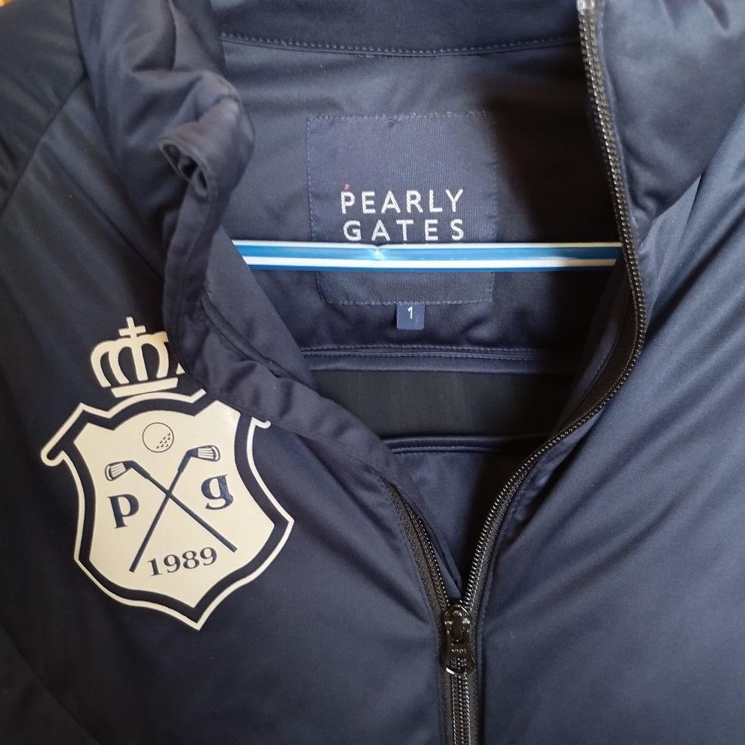 美品　パーリーゲイツ　ダウン90% ゴルフ ダウンジャケット　 紺　ネイビー