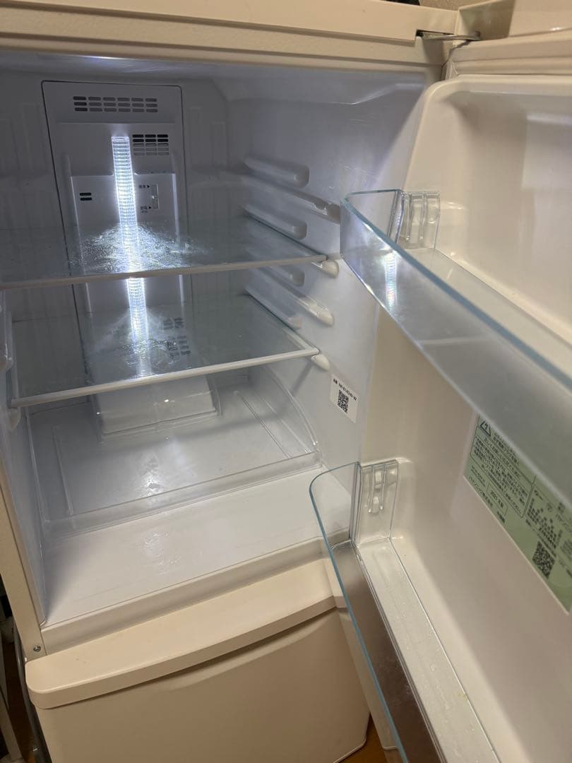 Panasonic 2021年 138L 2ドア 冷蔵庫 NR-B14DW-W