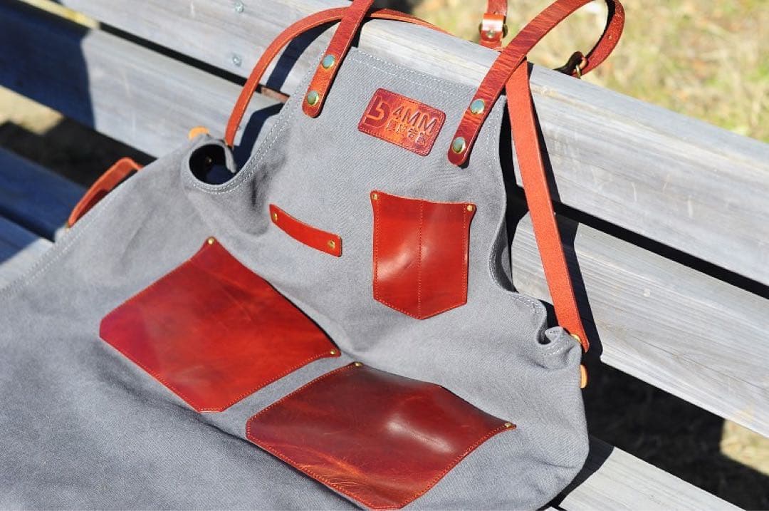 キャンバスレザーエプロン フリーサイズ