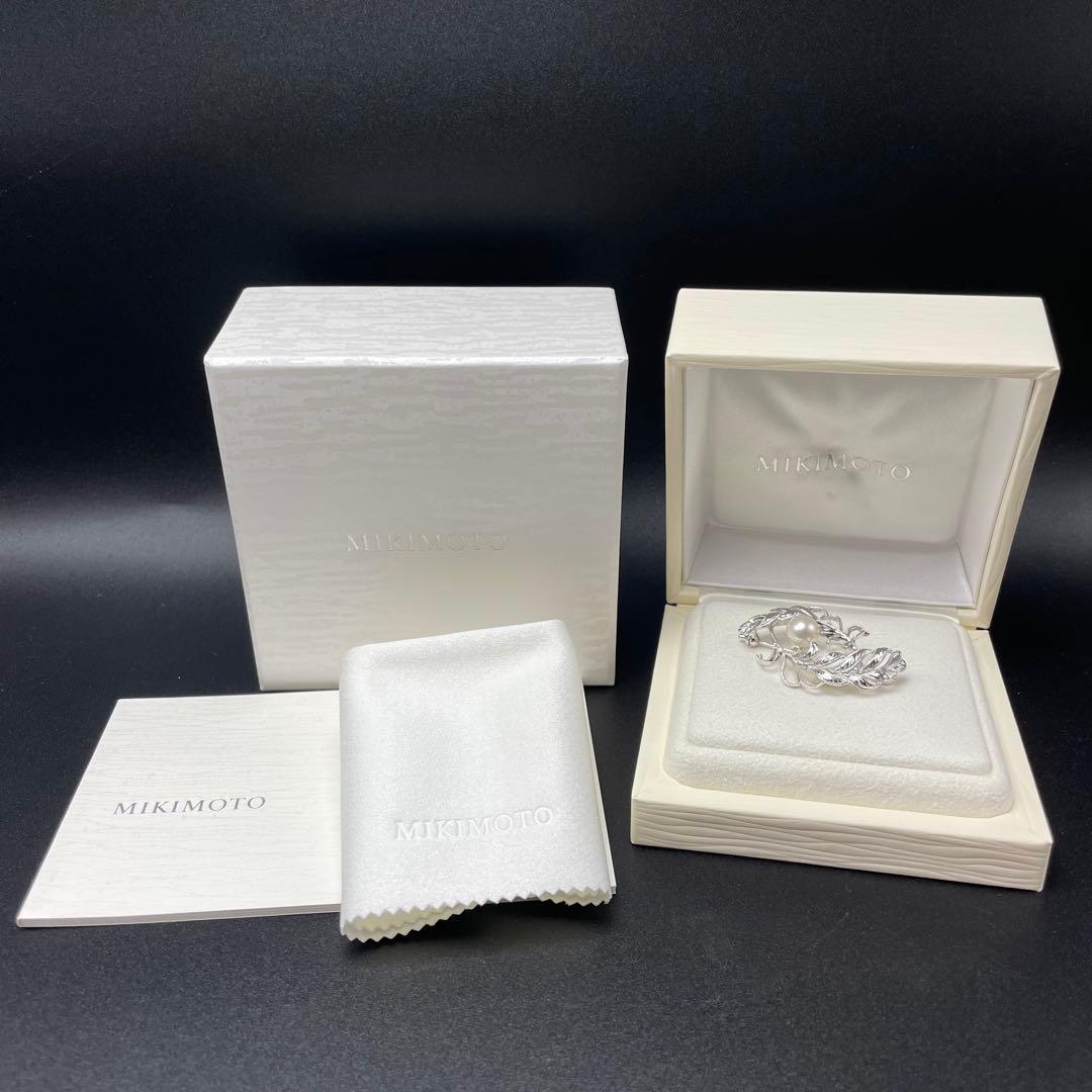 ミキモト アコヤ真珠 ブローチ 7.0mm SILVER