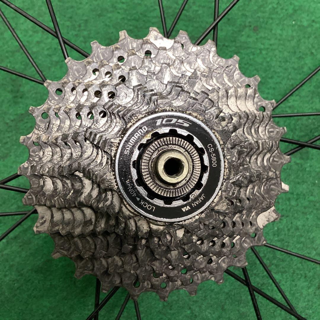 リア ホイール　アルミリム　後輪　700x25C 外装11段 タイヤ付 クイック