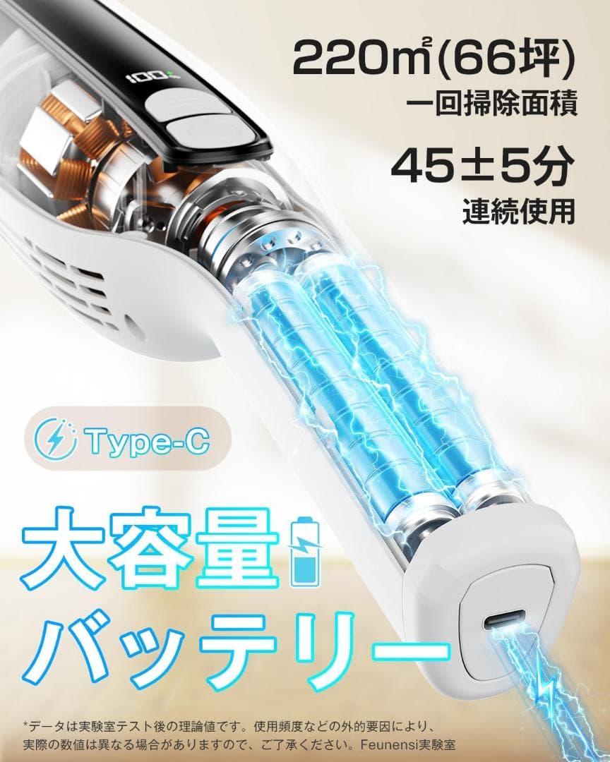 大特価✨掃除機 コードレス 【2026新登場】70KPa超強力吸引&自立式