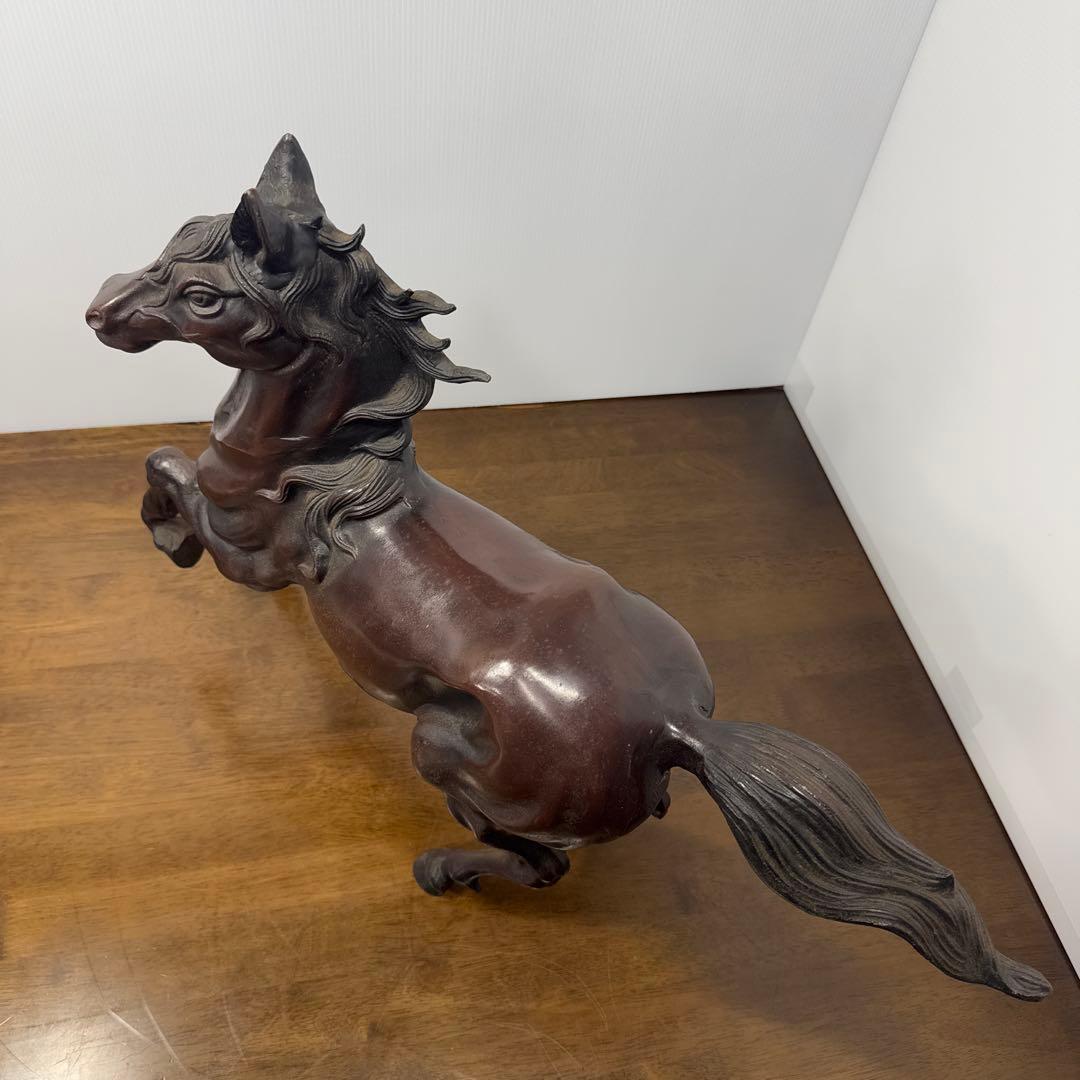 跳ね馬 金属製 オブジェ 鉄製 馬 置物 インテリア 金属工芸