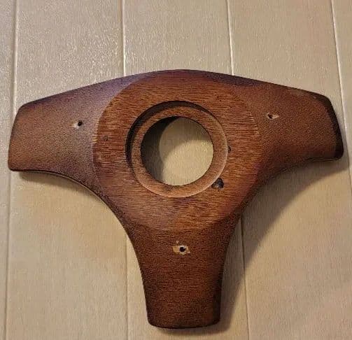 【古物】ステアリングウッドハンドル ３本スポーク