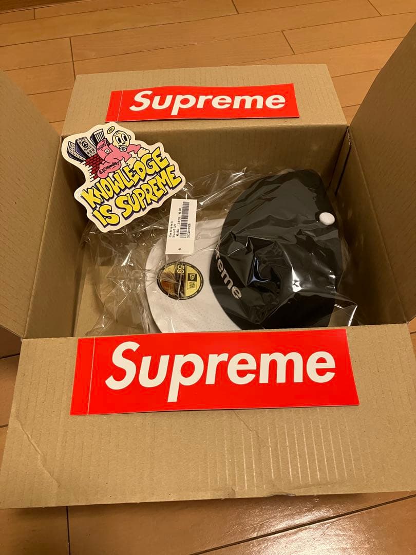真*貴様 【新品】シュプリーム 2トーン ボックスロゴ ニューエラ キャップ 3