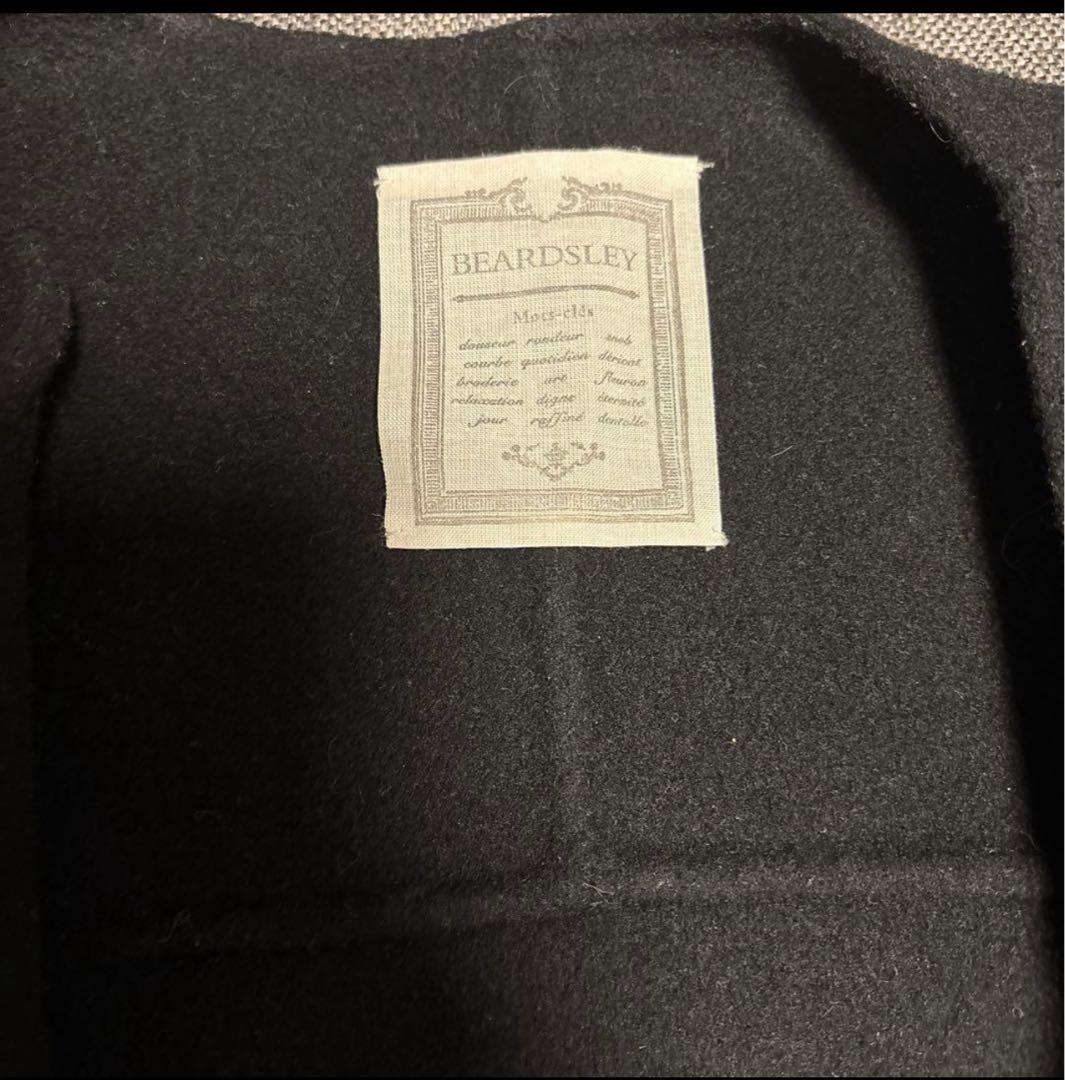 【美品】BEARDSLEY ショートリバーコート　黒