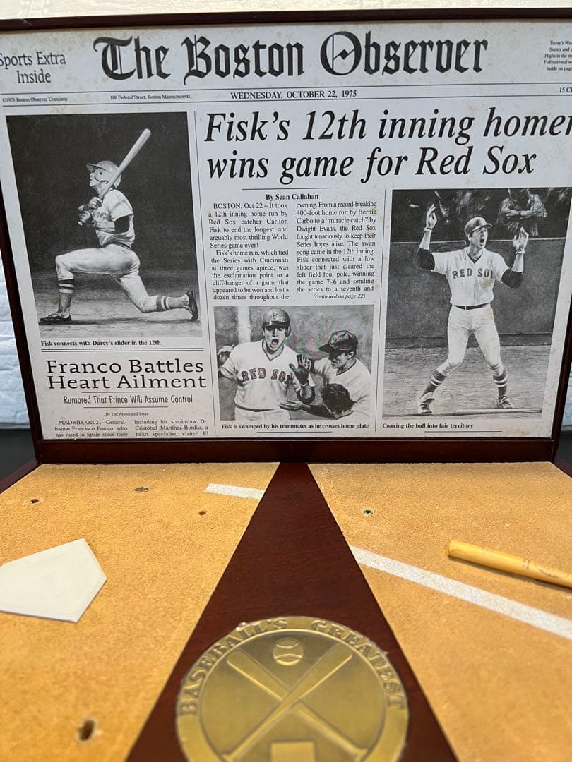 【Danbury Mint】Carlton Fisk’s  Run
