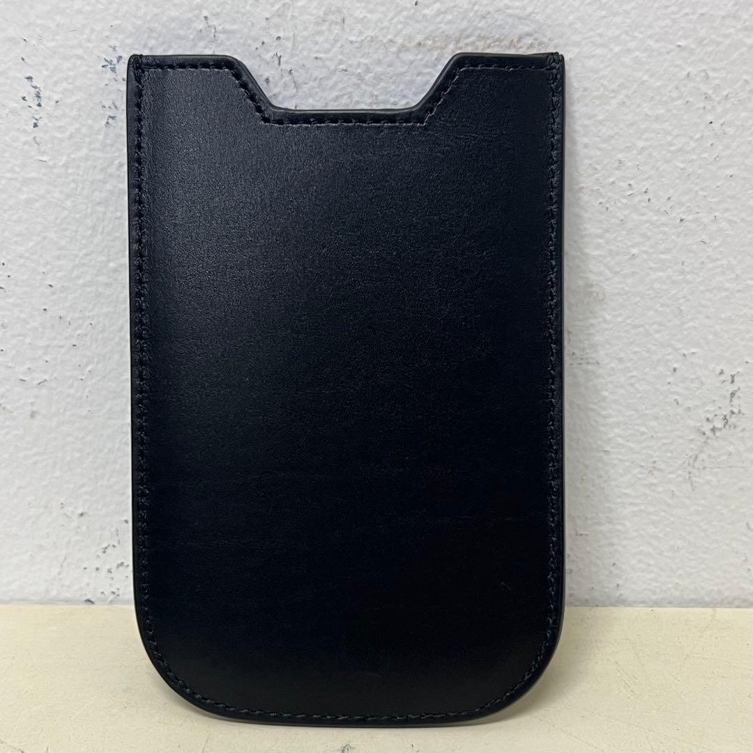 稀少 エディ期 初期 サンローラン パリ スタッズ カードケース 黒銀①