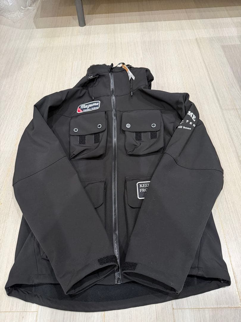 mazume マズメ フィッシングジャケット 防寒 裏ボア 黒
