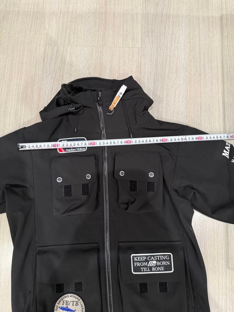 mazume マズメ フィッシングジャケット 防寒 裏ボア 黒