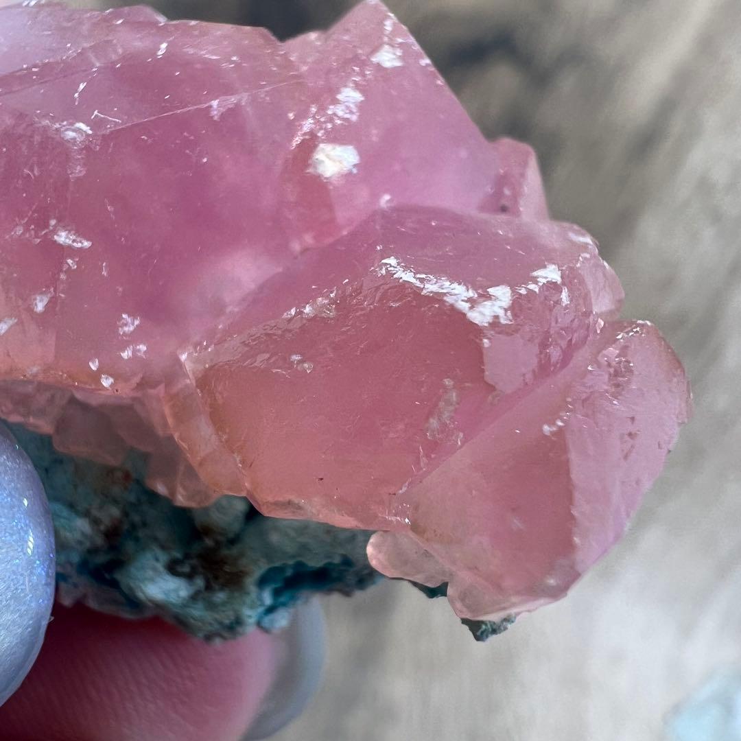 コバルトカルサイト クリソコラ 共生 鉱物 標本 原石