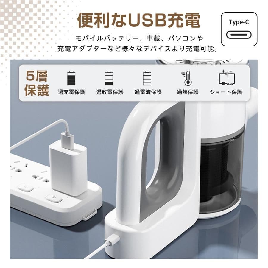 新品未使用液晶ディスプレイ49800Pa コードレス掃除機 本体　ハンディ