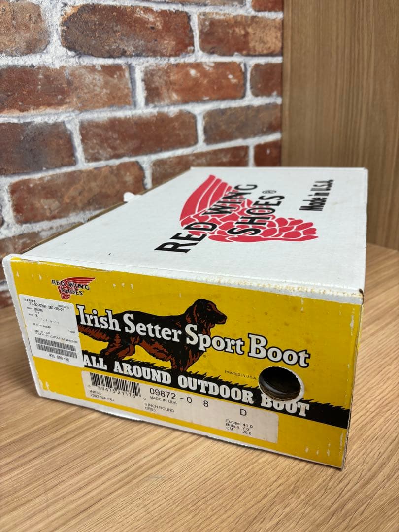 カ*モ様 レッドウイング　アイリッシュセッター　9872 サイズ8 ビームス別注