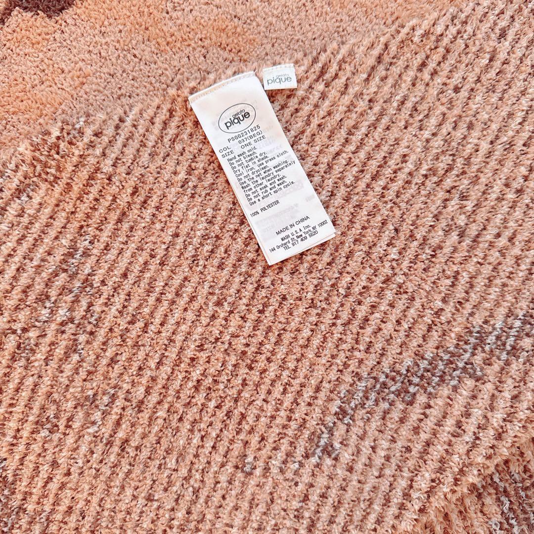 美品 ジェラートピケ ジャガードマルチカバー ブランケット ベア くま