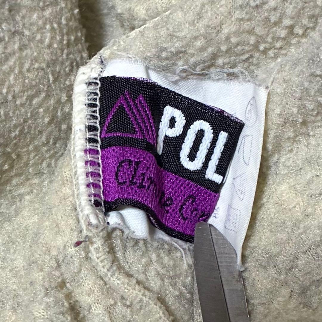 90s モンベル フリース スウェット POLARTEC 日本製 ラグラン 刺繍