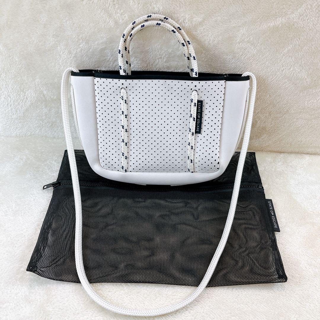 STATE OF ESCAPE マイクロ ミニ ショルダーバッグ 2WAY 白