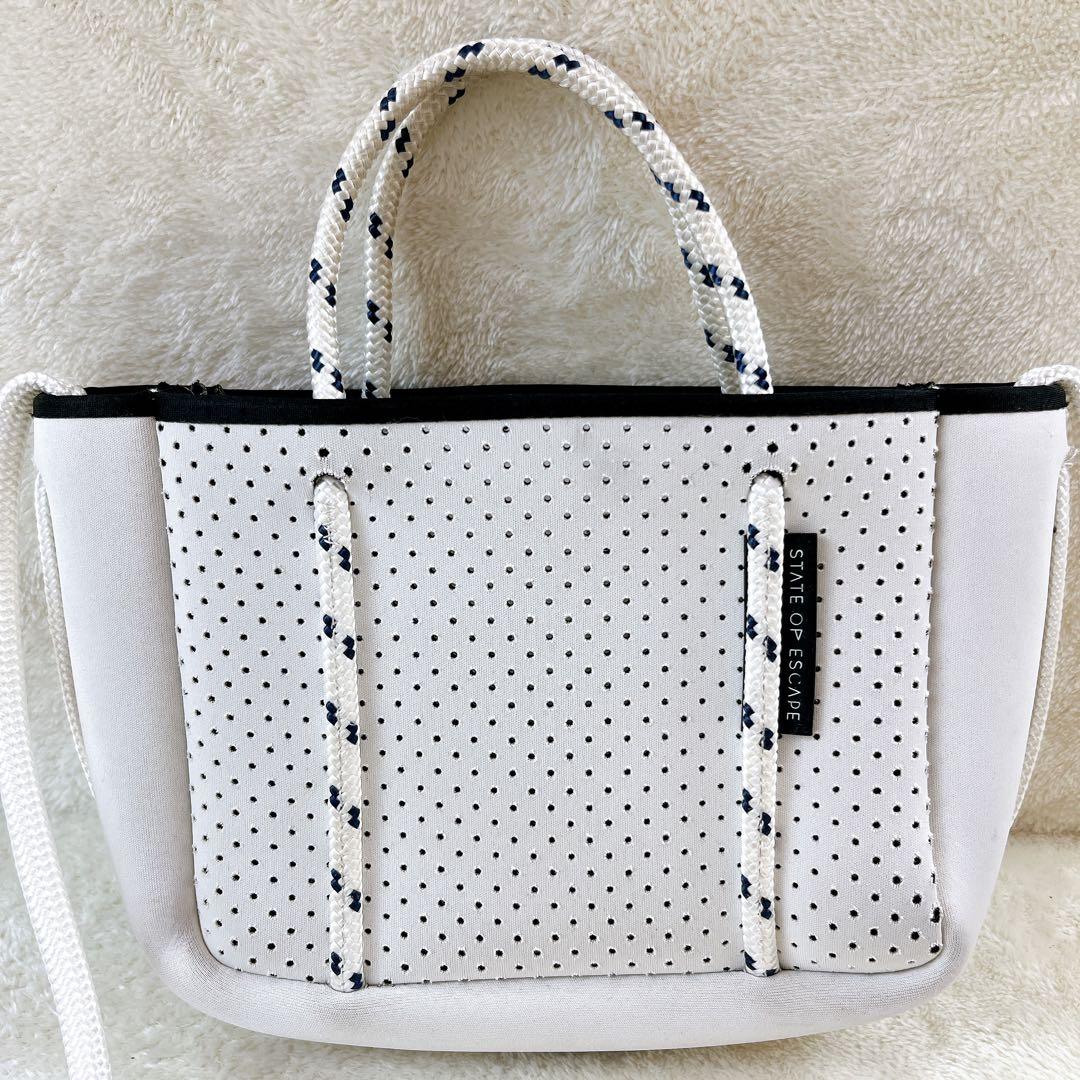 STATE OF ESCAPE マイクロ ミニ ショルダーバッグ 2WAY 白