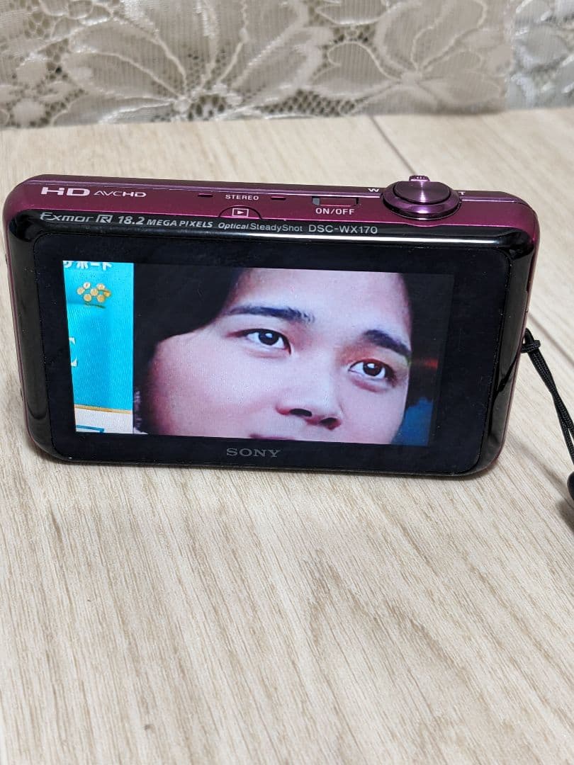 SONY デジカメ wx170　動作確認済み! 1820万画像！色ピンク