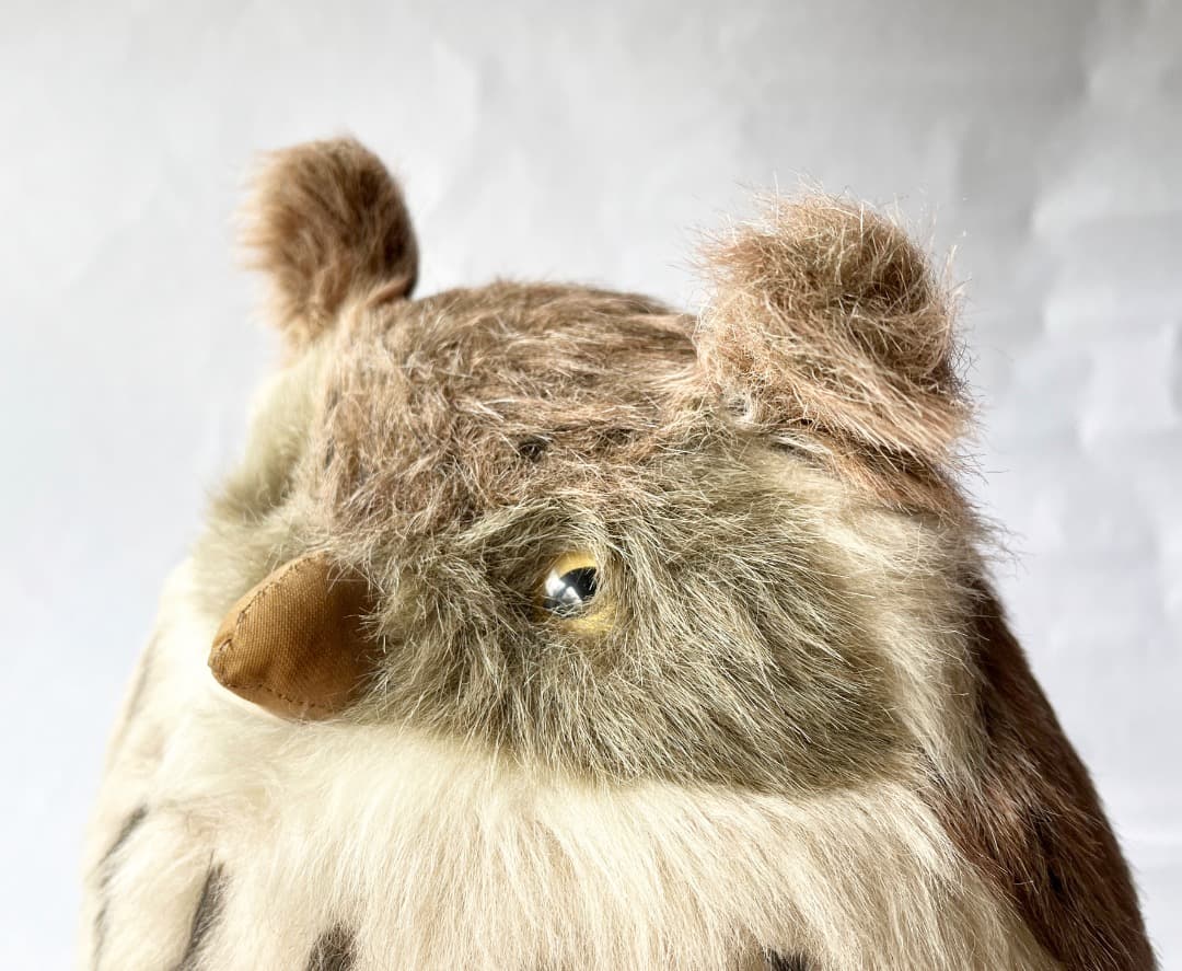 【希少】大型 | やまね工房 ミミズク ぬいぐるみ｜民芸工芸