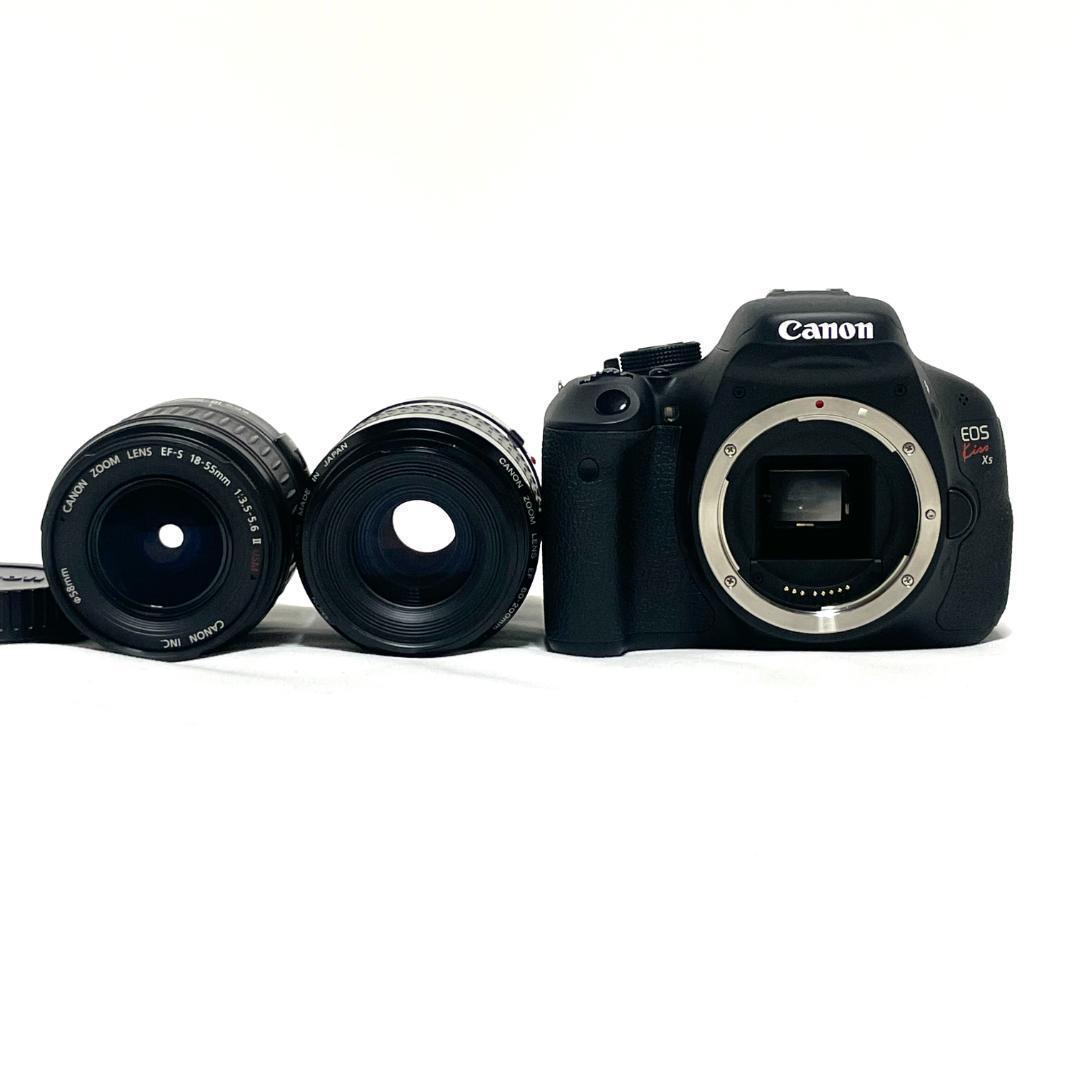 遠景も日常もこれ1台❣️ Canon EOS Kiss X5 Wズームセット