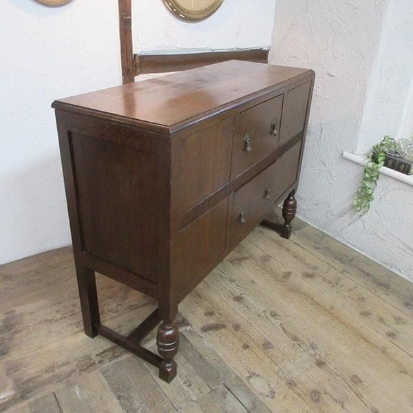 イギリス アンティーク 家具 サイドボード キャビネット 食器棚 6160e