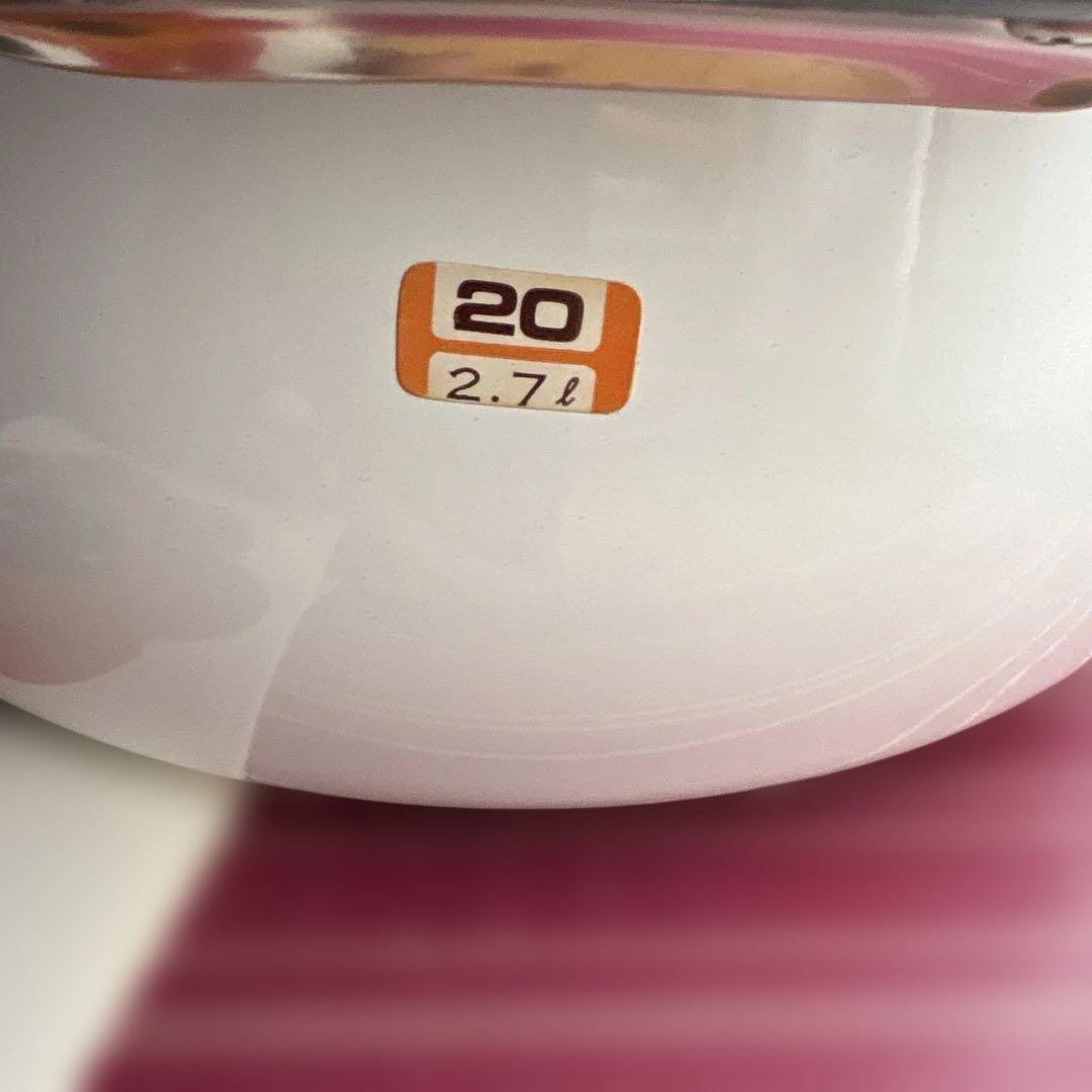 マルビシ フィオーレ 両手鍋 花柄レトロホーロー鍋 昭和レトロポップ 新品未使用