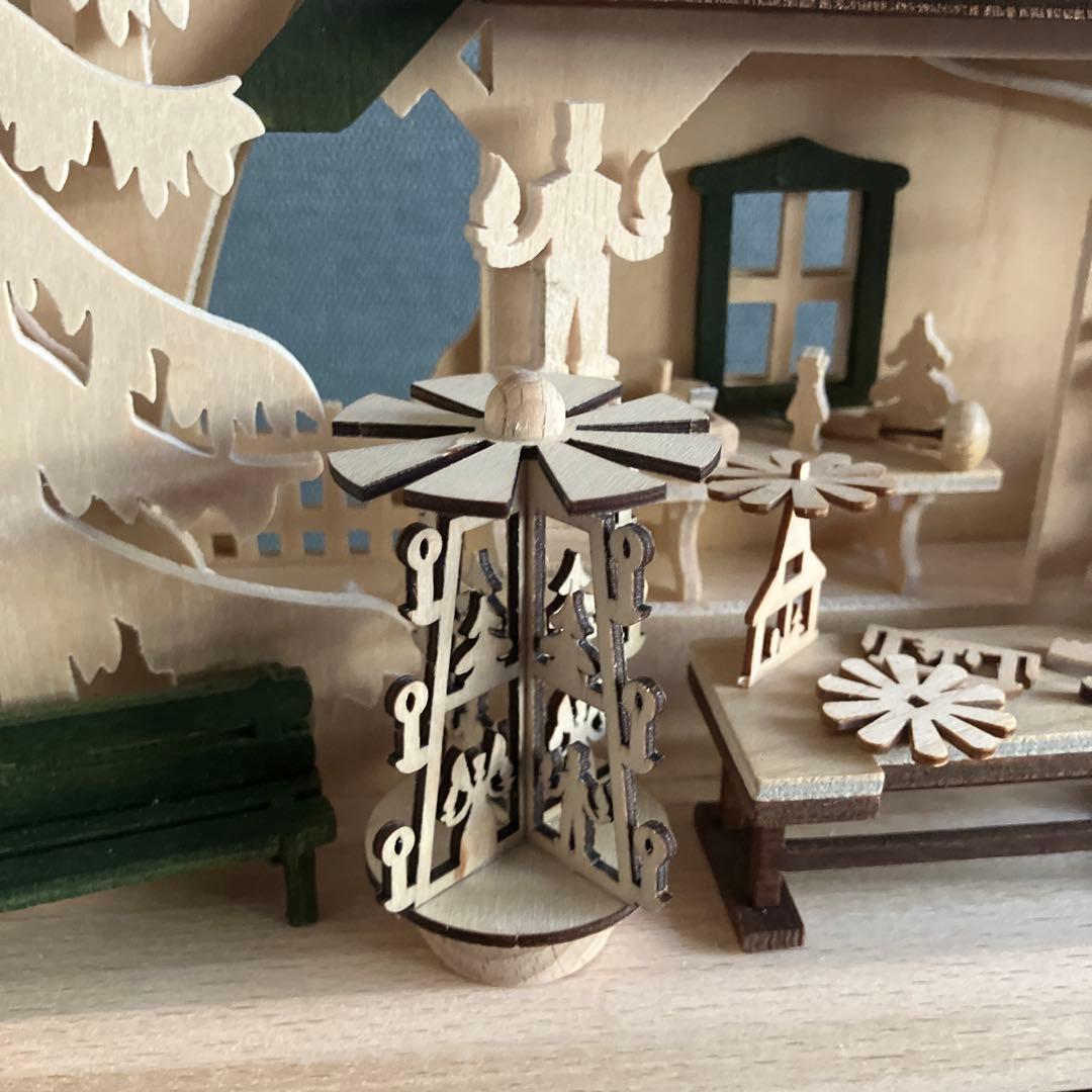 ドイツ　エルツ地方　木のクリスマス飾り　キャンドルアーチ　シュヴィップボーゲン