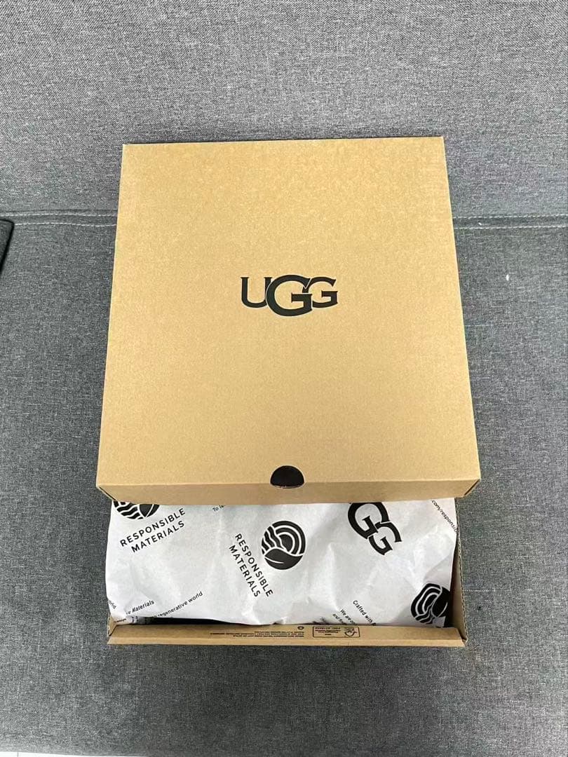 UGG スエード ショートブーツ レディース 厚底24.5cm #39 ベージュ