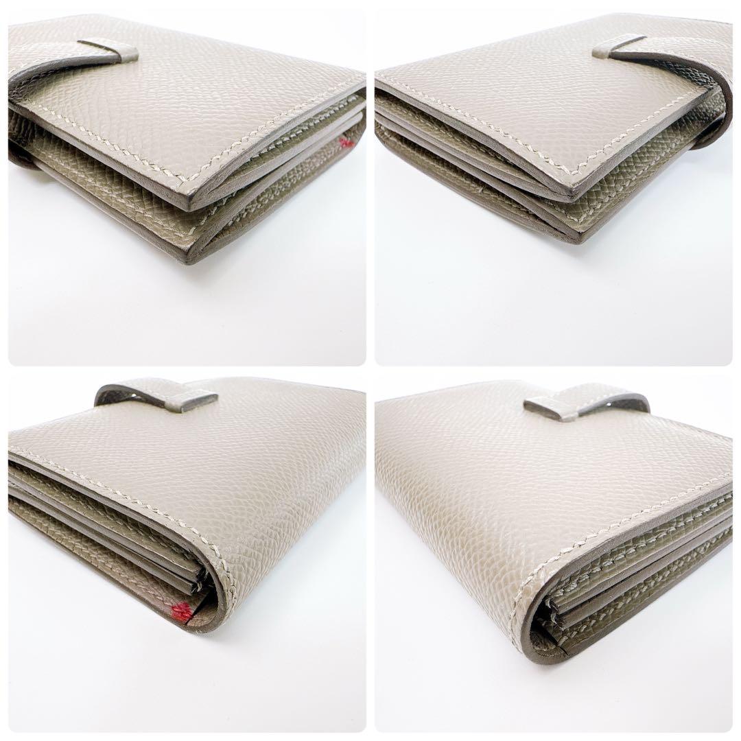 エルメス ベアン ヴォーエプソン カードケース 名刺入れ 定期入れ レディース