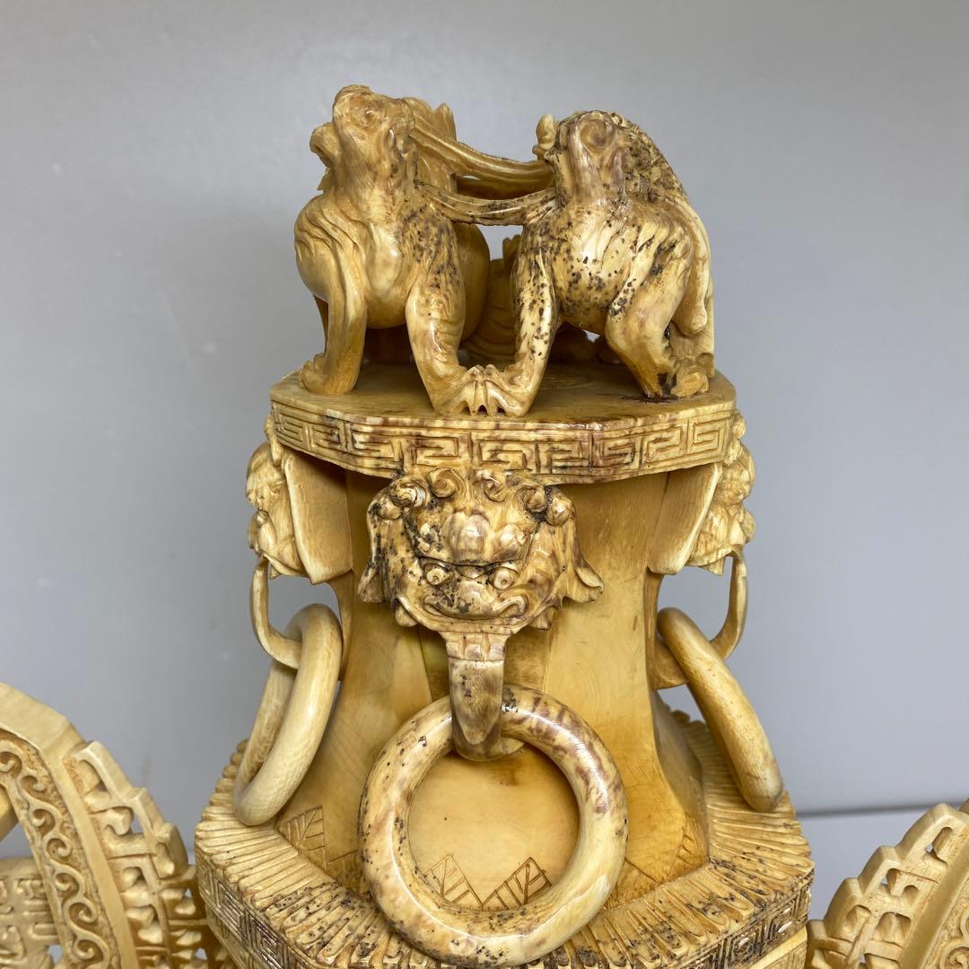 極上　特大　香炉　2514g 高さ約35㎝トカコ　東さ8-0208☆2F