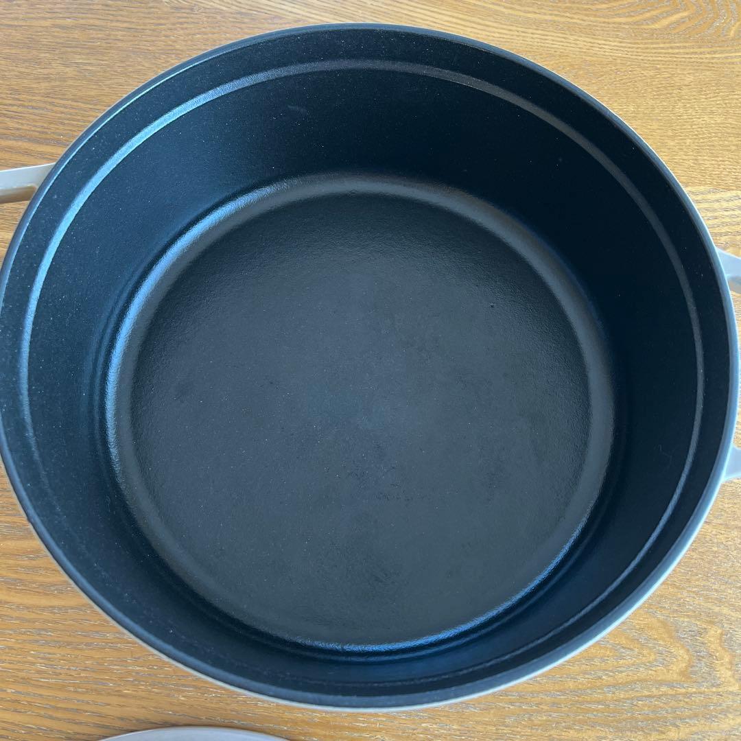 STAUB ストウブ　シャロー　￼ココット　ラウンド　リネン　26cm
