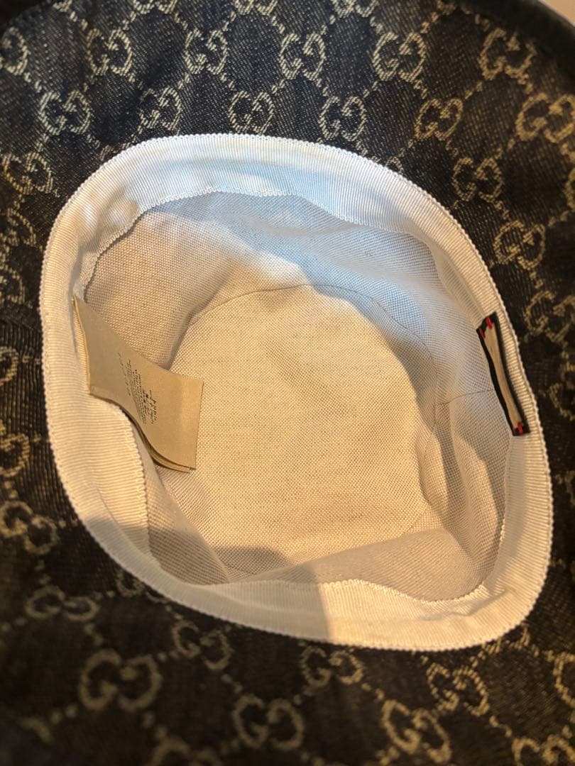 ♡ GUCCI ♡ グッチ GG ブラックデニム バケットハット 帽子